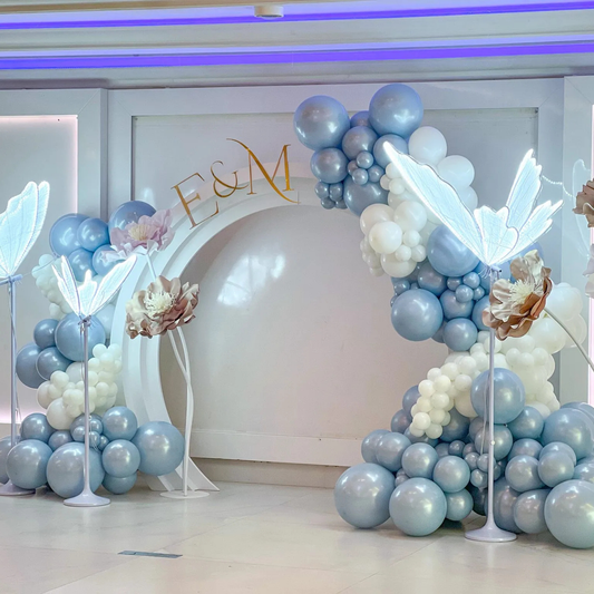 Dekoratives räumliches Portal P4 – Kreis mit LED-Beleuchtung und Rückwand