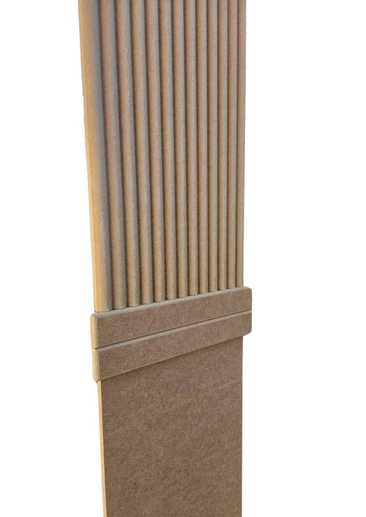 Parete decorativa cannettata S10