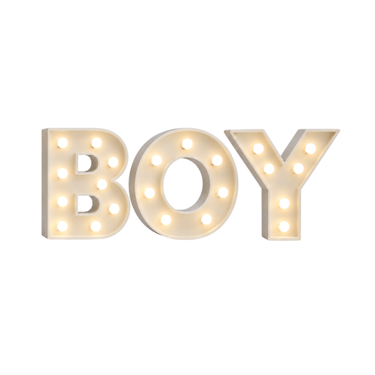 LED-Schriftzug „BOY“