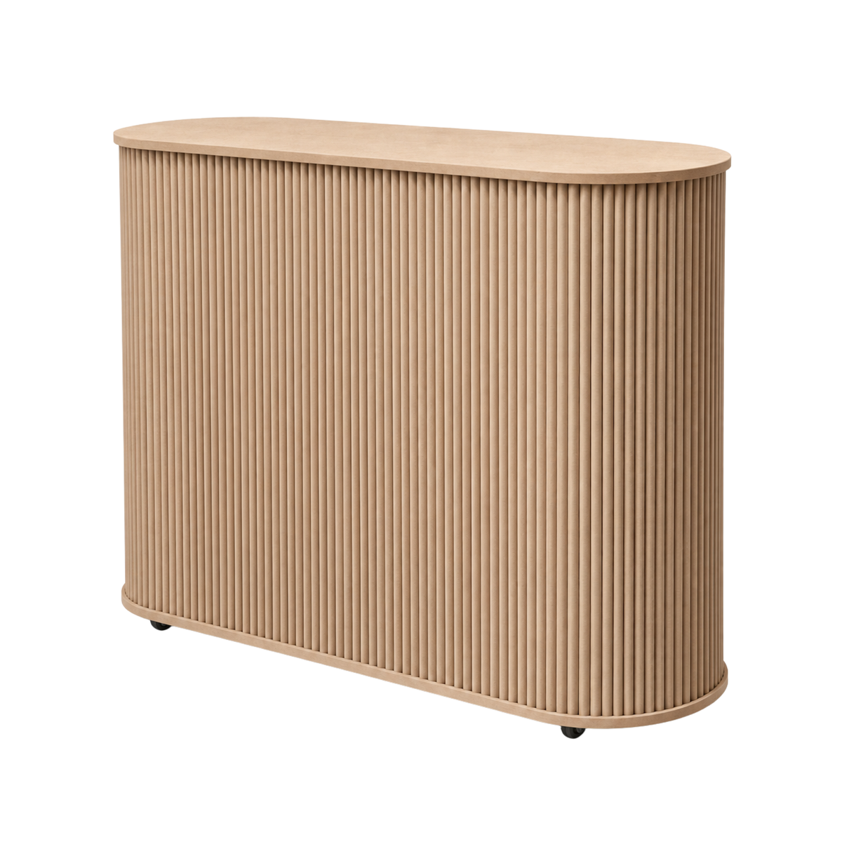 Barra de madera con ruedas - B3