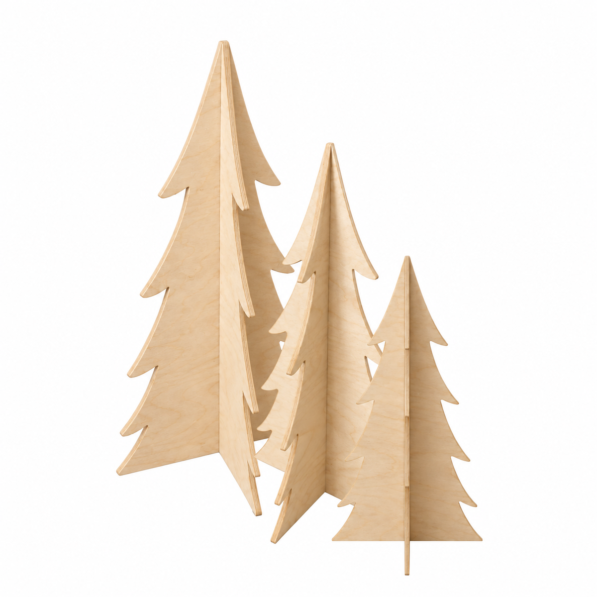 Árbol de Navidad 3D de madera