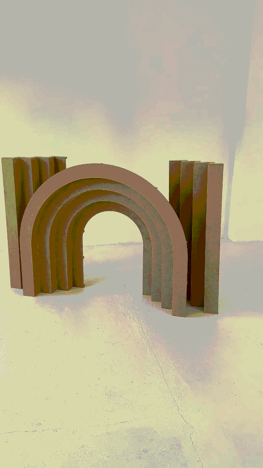 Faltbares 3D-Raumportal