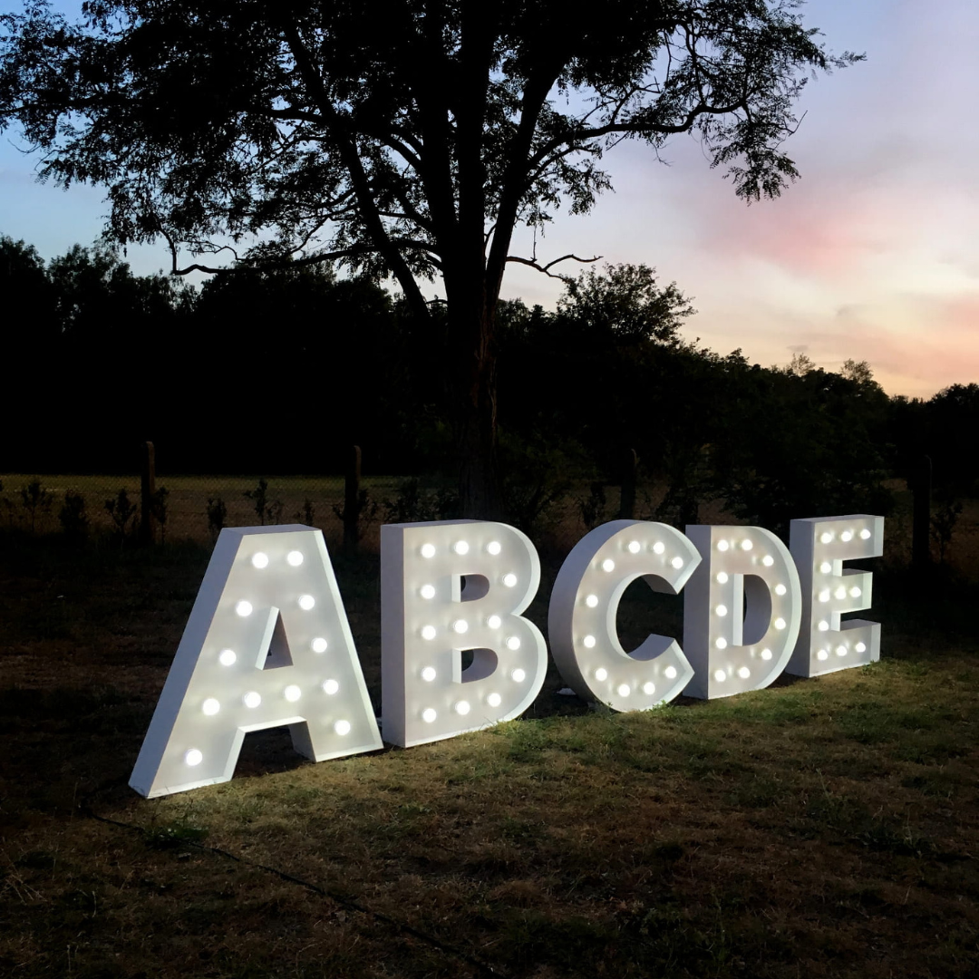 Lettere e numeri LED