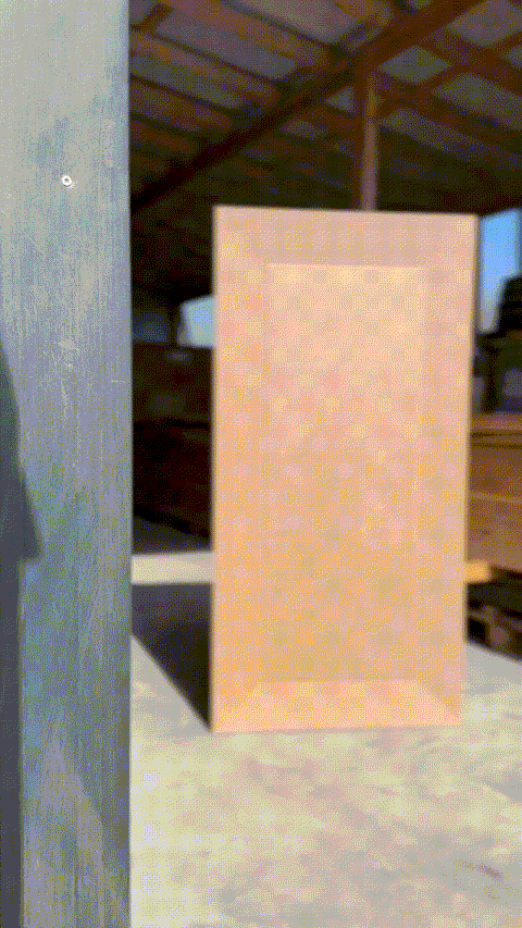 Parete decorativa cannettata S29