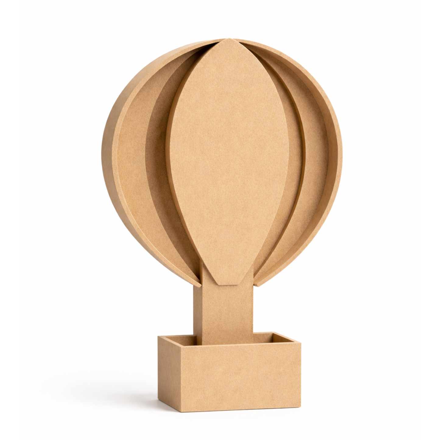 Holz-Heißluftballon 3D mit Korb