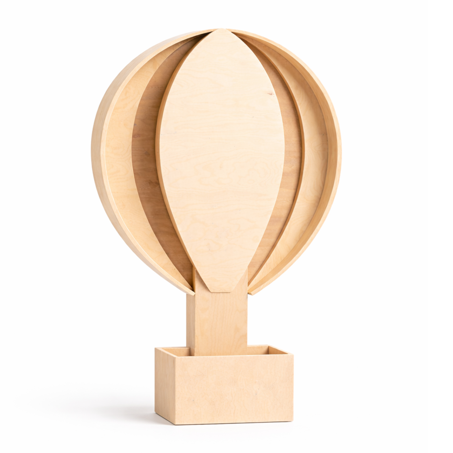 Holz-Heißluftballon 3D mit Korb