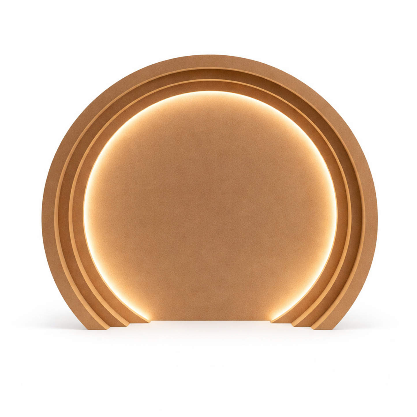 Dekorativni 3D portal P4 – Krog z LED osvetlitvijo in zadnjo steno