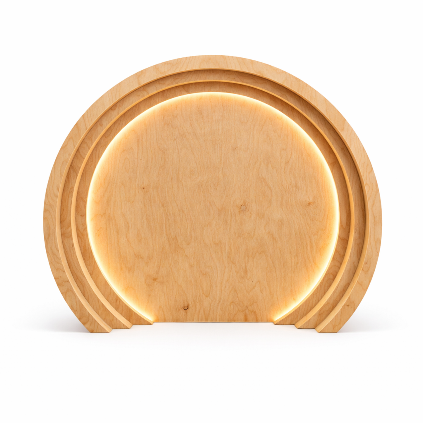 Dekorativni 3D portal P4 – Krog z LED osvetlitvijo in zadnjo steno