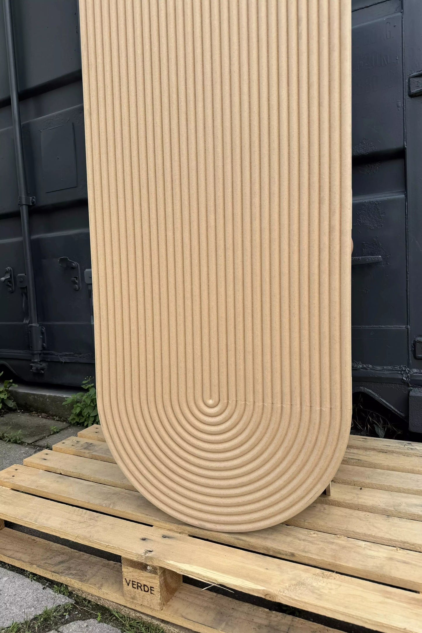 Parete decorativa cannettata S15 arrotondata