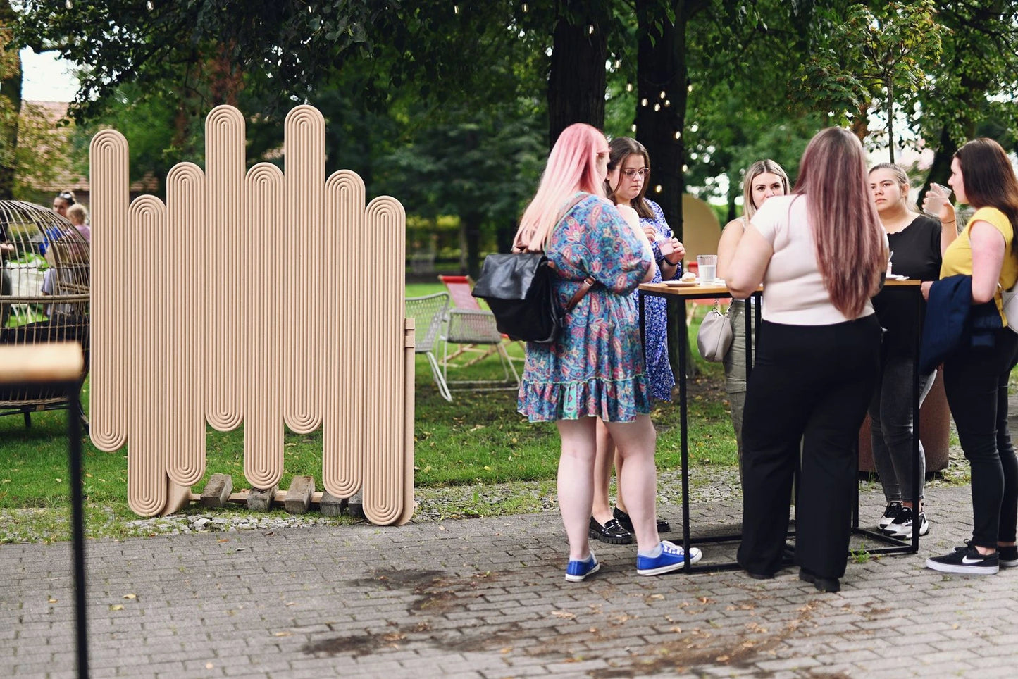  Stena na dekoráciu - ryhované pásy (S26)