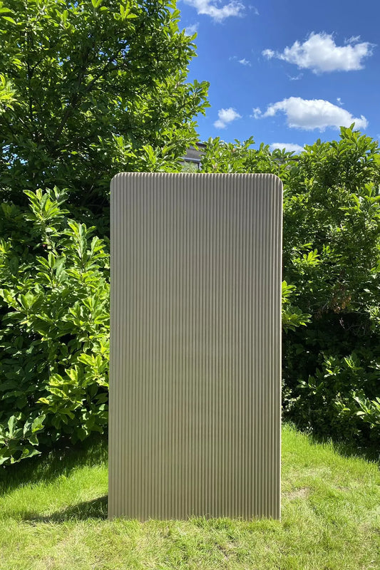 Parete decorativa cannettata S12 (rettangolo)