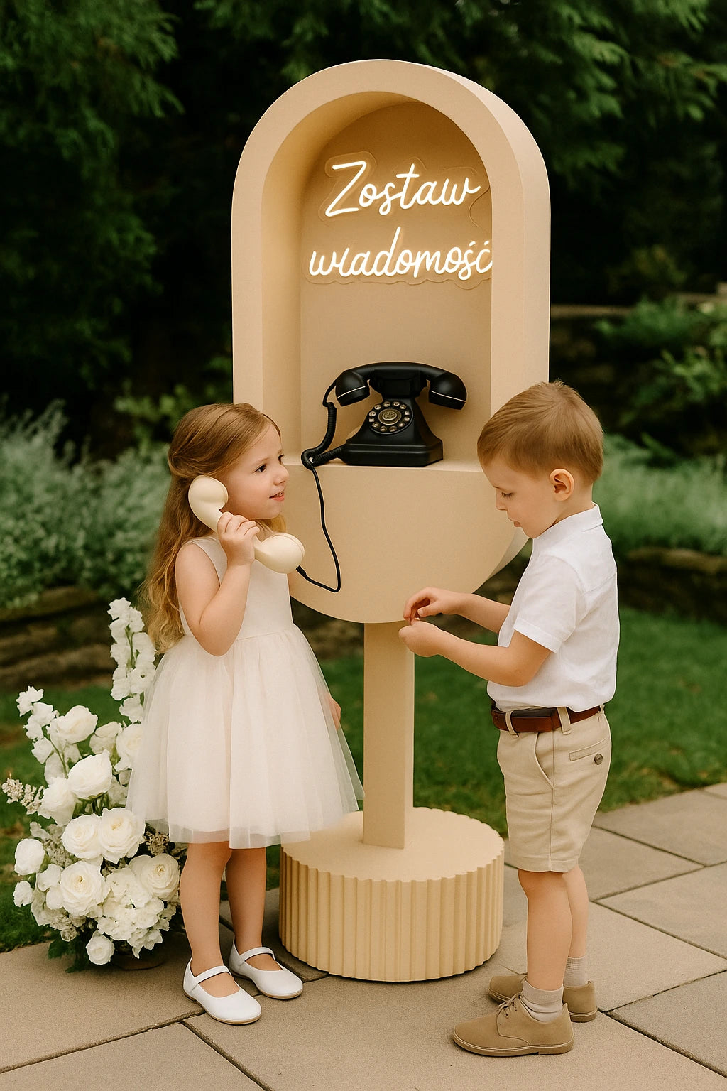 Set: telefono dei desideri + cabina