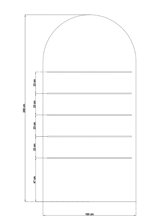 Parete S1 con mensole
